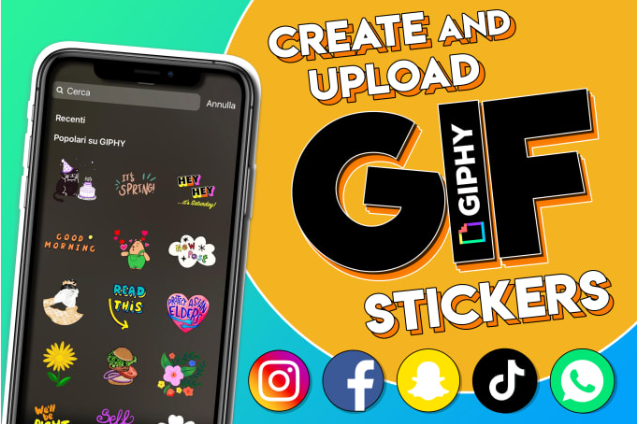 create animated GIF stickers free